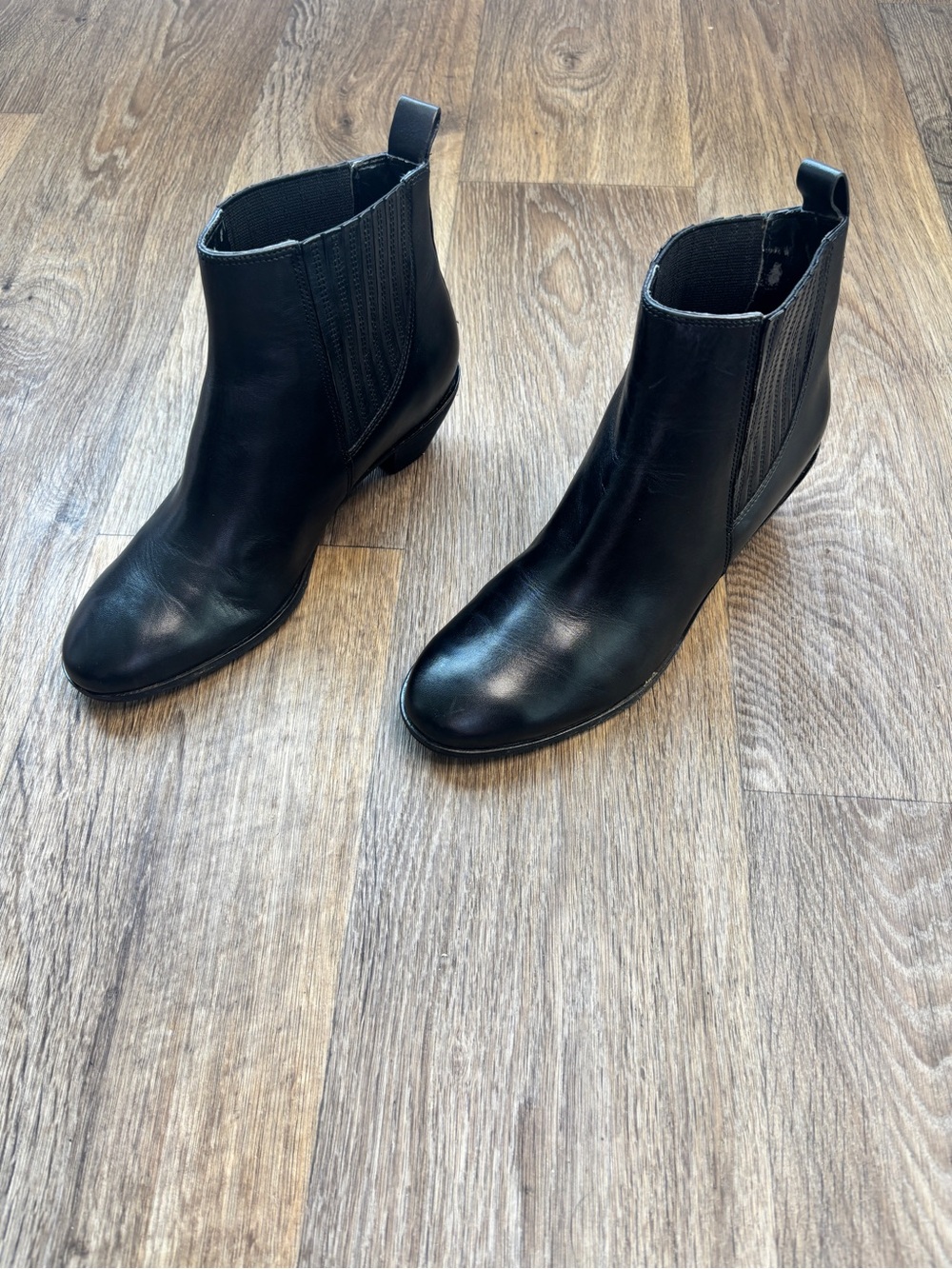 ECCO Black Leather Chelsea Ankle Boots Women’s EU 38 US 7.5 8 - Picture 6 of 12